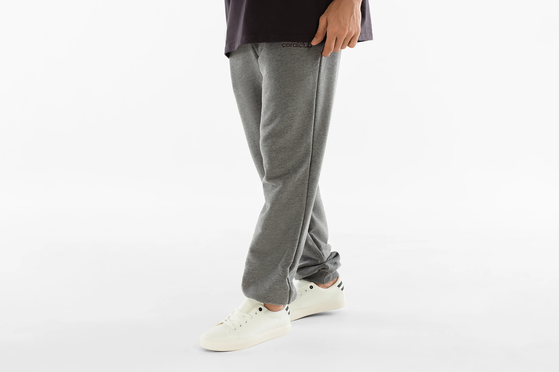 Брюки спортивные унисекс, темно-серые