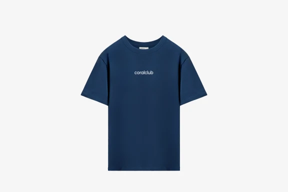 Футболка унисекс, темно-синяя